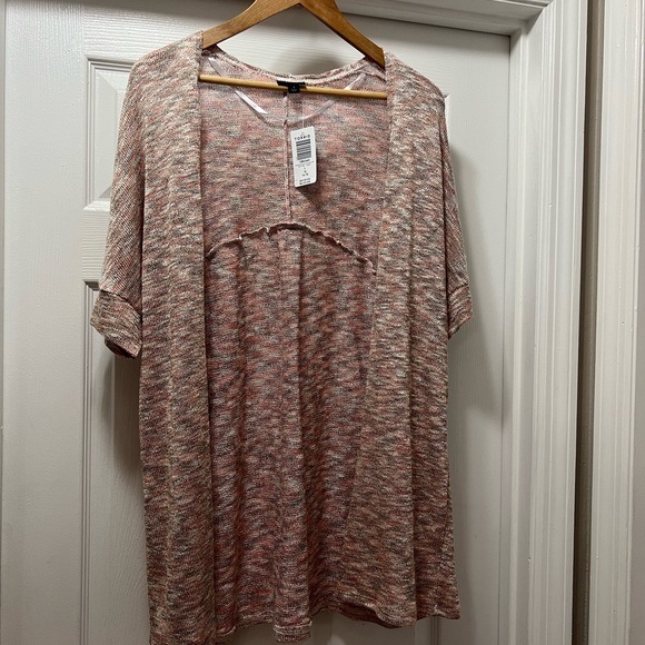 Torrid MULTI SPACE DYE HACCI & LUREX DOLMAN CARDIGAN Size 1 - Picture 2 of 6